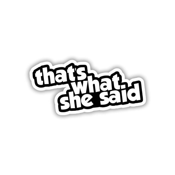 THAT'S WHAT SHE SAID - OFFICE MEME STICKER