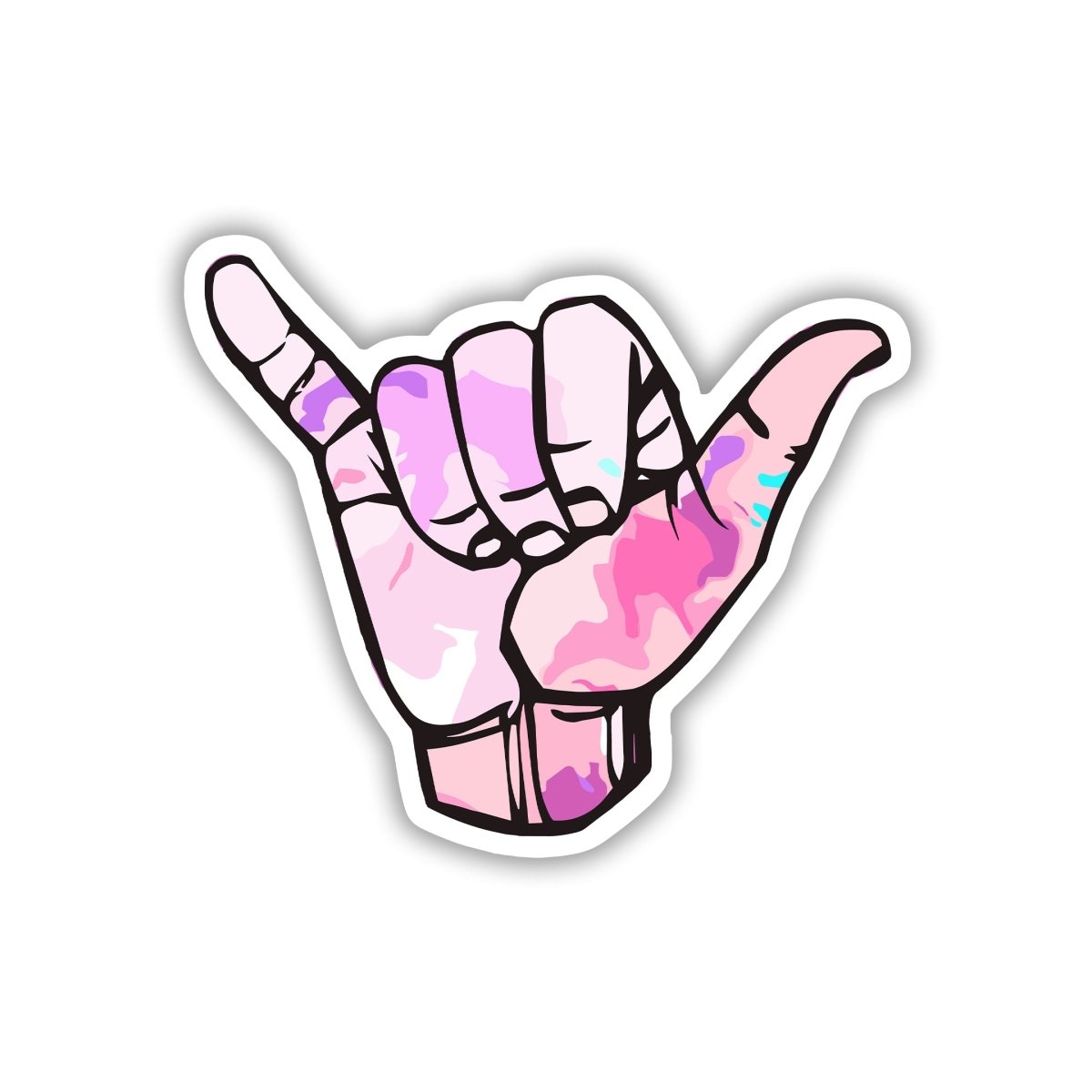 HAND GESTURE (SHAKACALL ME) - CHILL VIBES STICKER - stickyfunk premium stickers