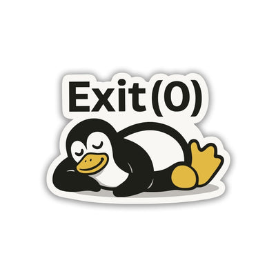 ALL IS WELL (TUX) STICKER