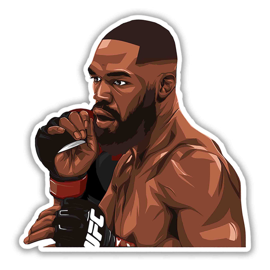 Bones in Battle Stance – Jon Jones Sticker