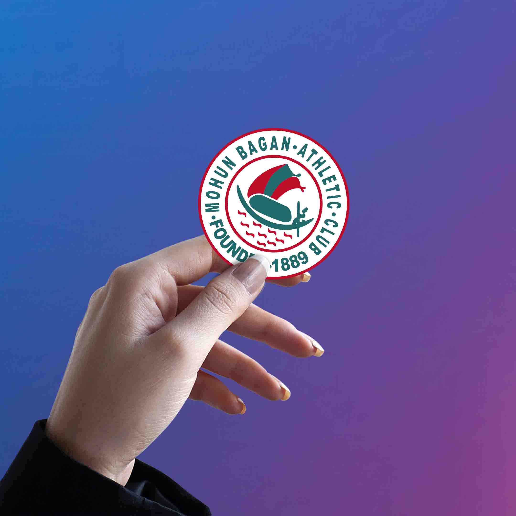 MOHUN BAGAN FC LOGO STICKER - stickyfunk premium stickers