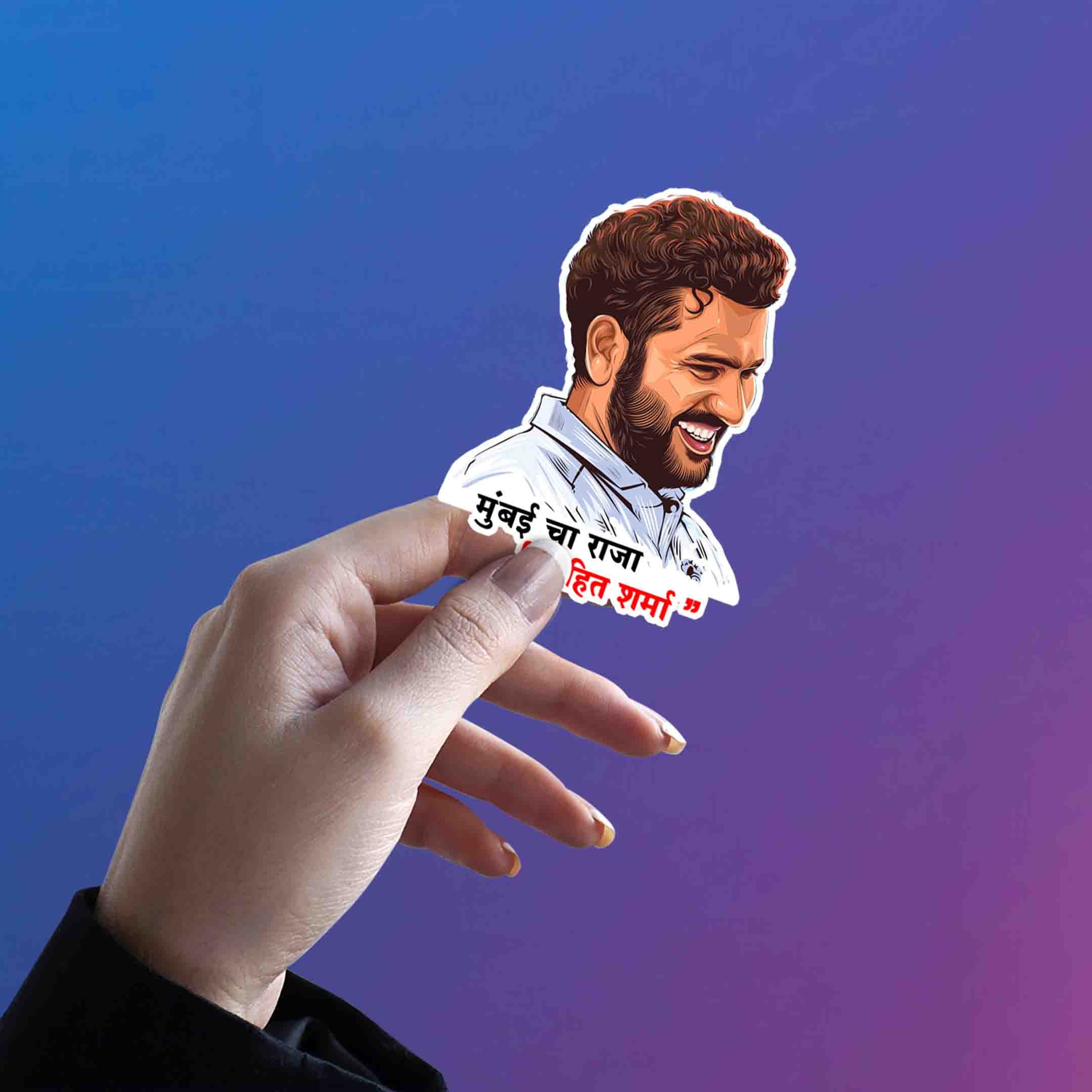 ROHIT SHARMA - WORLDCUP EDITION - 3 - stickyfunk premium stickers