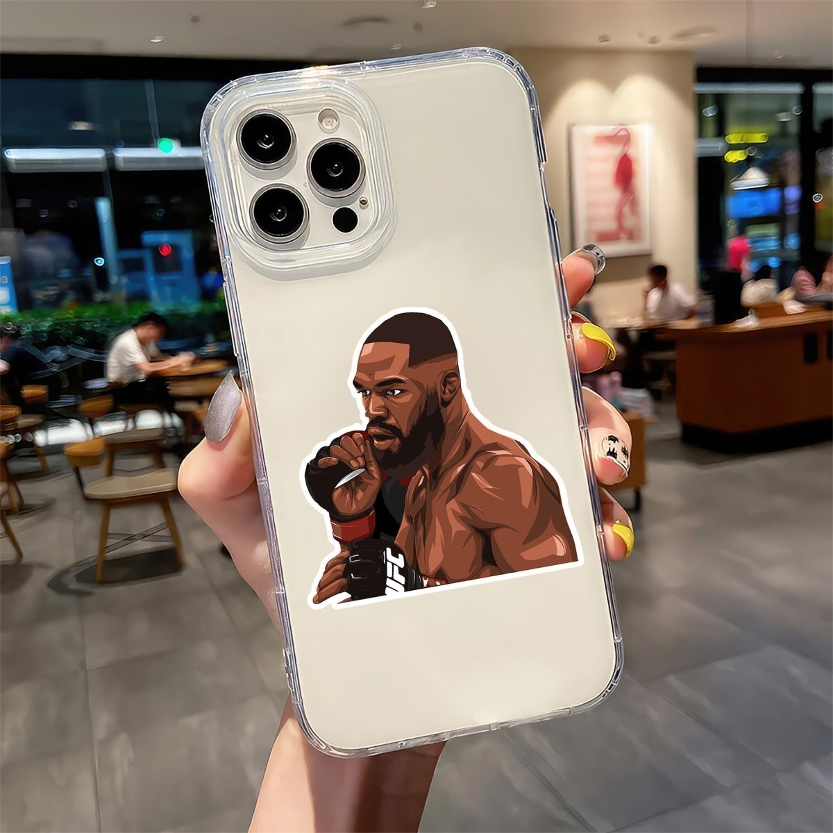 Bones in Battle Stance – Jon Jones Sticker