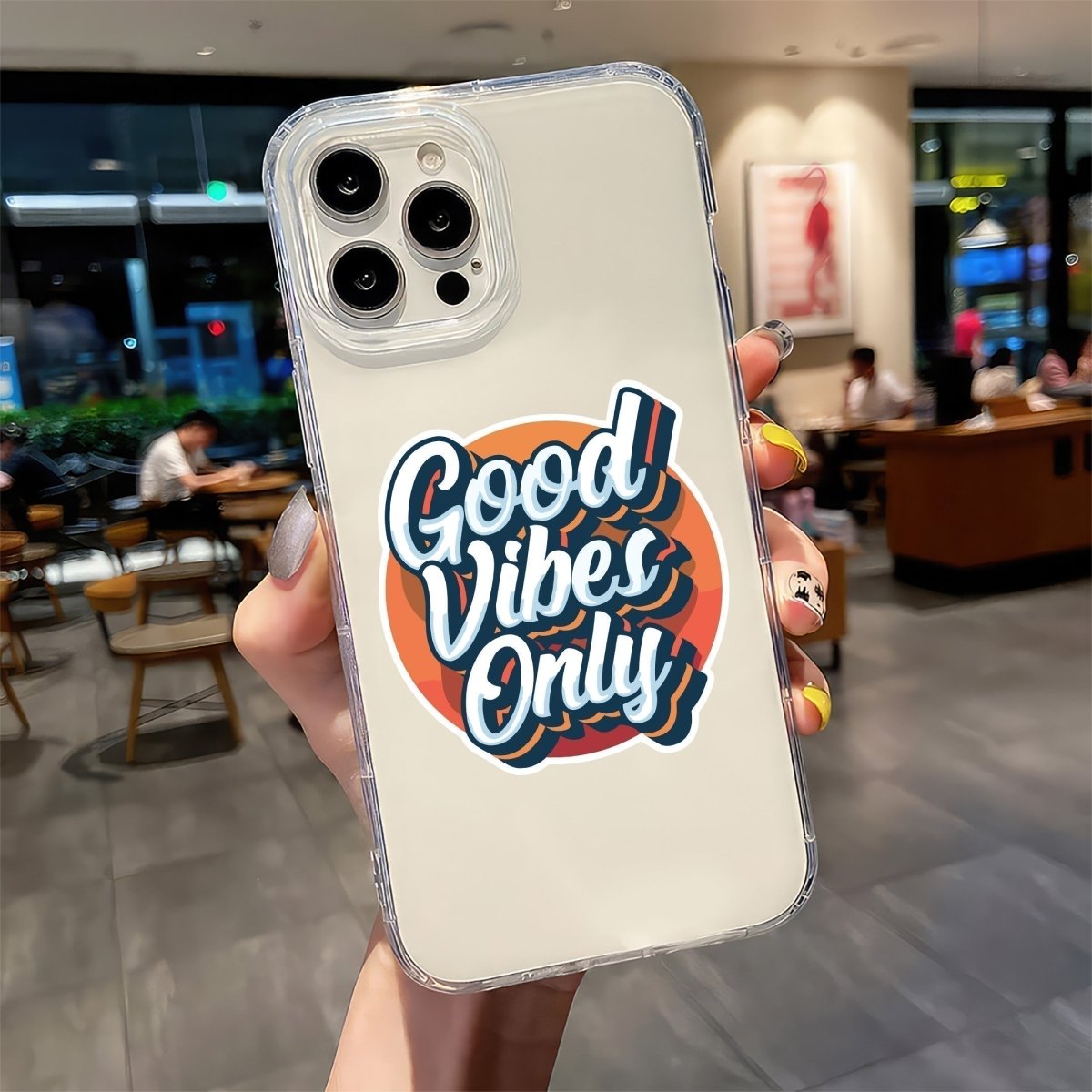 Retro Good Vibes Only Sticker
