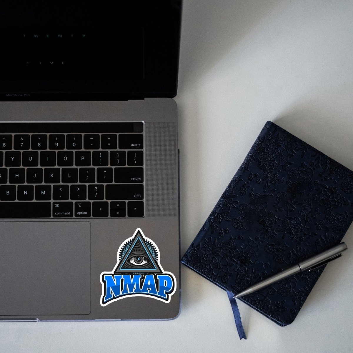 BLUE NMAP EYE STICKER - stickyfunk premium stickers