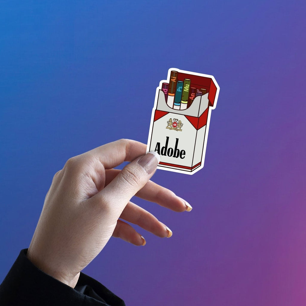 THE DESIGNER'S ADDICTION PARODY STICKER - stickyfunk premium stickers