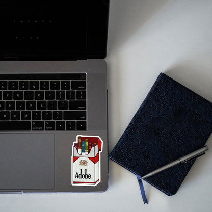 THE DESIGNER'S ADDICTION PARODY STICKER - stickyfunk premium stickers