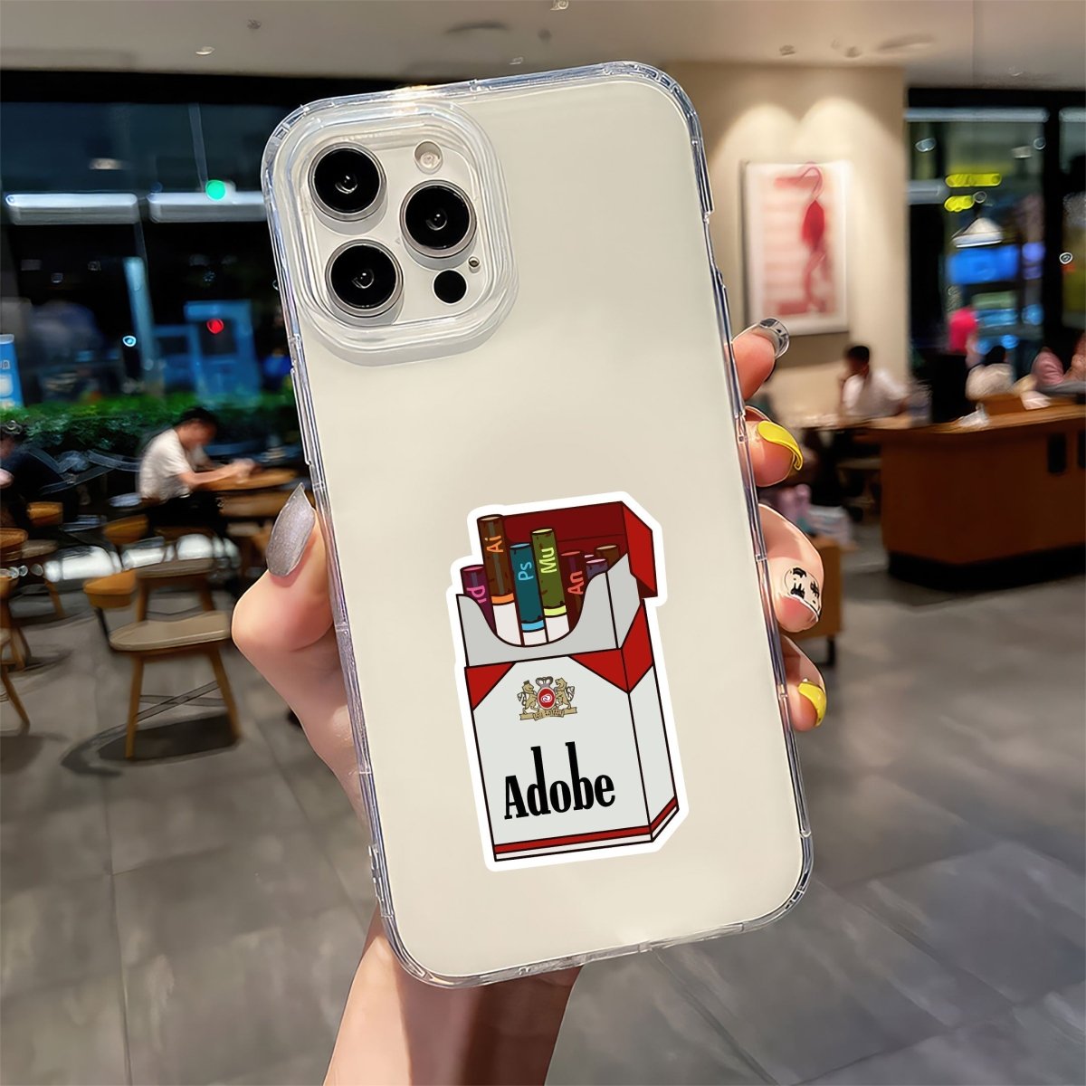 THE DESIGNER'S ADDICTION PARODY STICKER - stickyfunk premium stickers