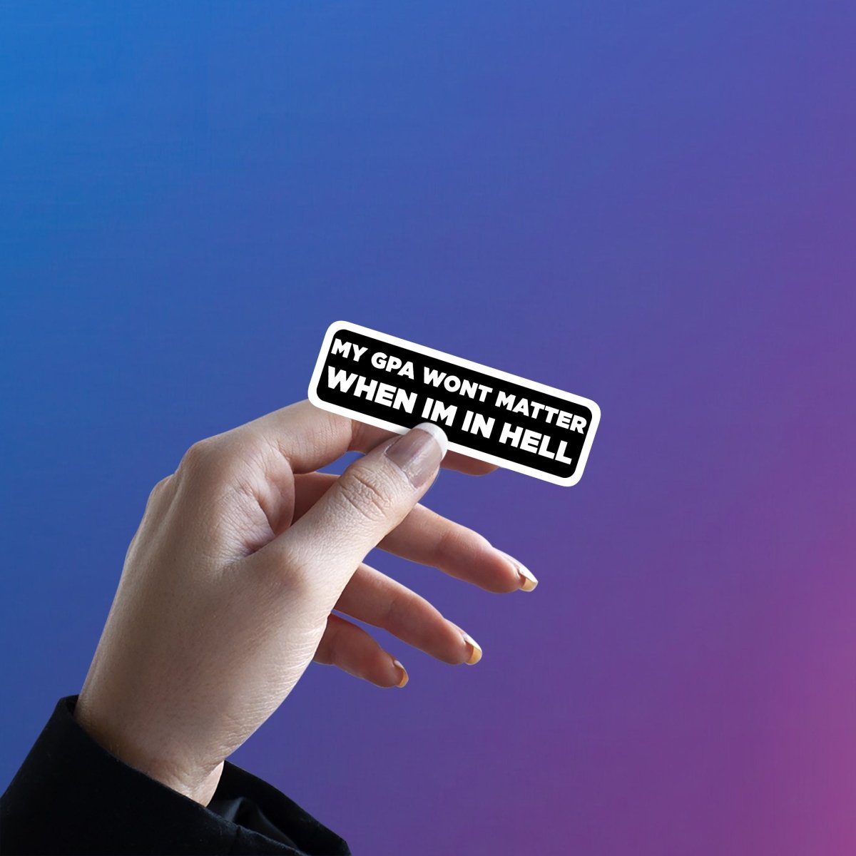 ACADEMIC OVERACHIEVER'S DISCOUNT STICKER - stickyfunk premium stickers