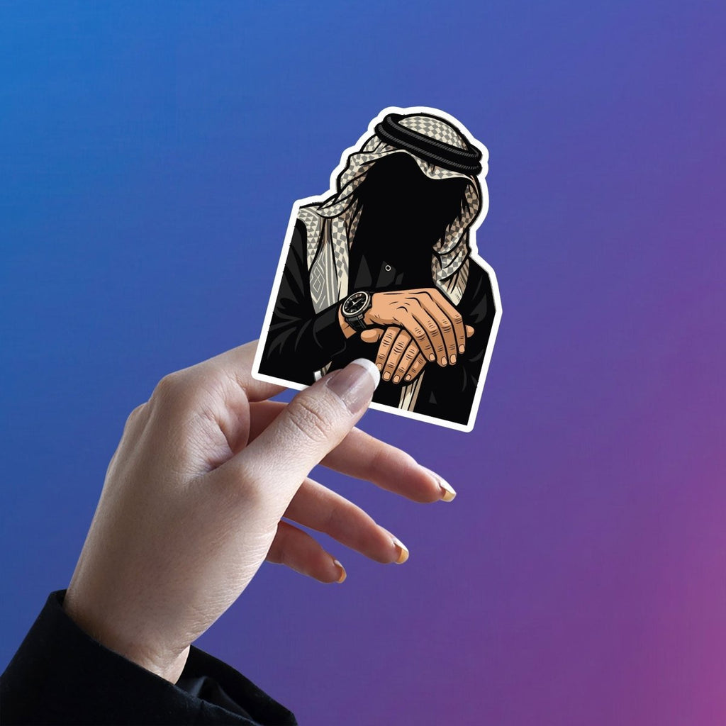 Kuwaiti Man - Arabic Sticker 8 - stickyfunk premium stickers