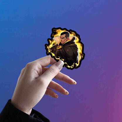 DC BLACK ADAM COMICS STICKER - stickyfunk premium stickers
