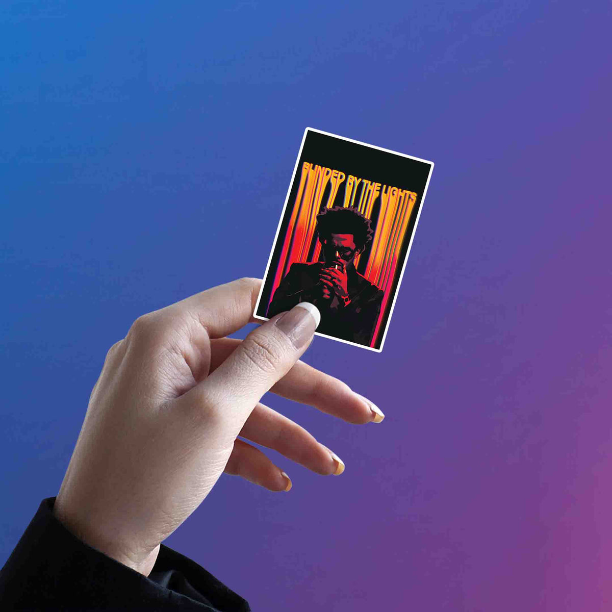 Blinding Lights Neon Poster – The Weeknd Sticker