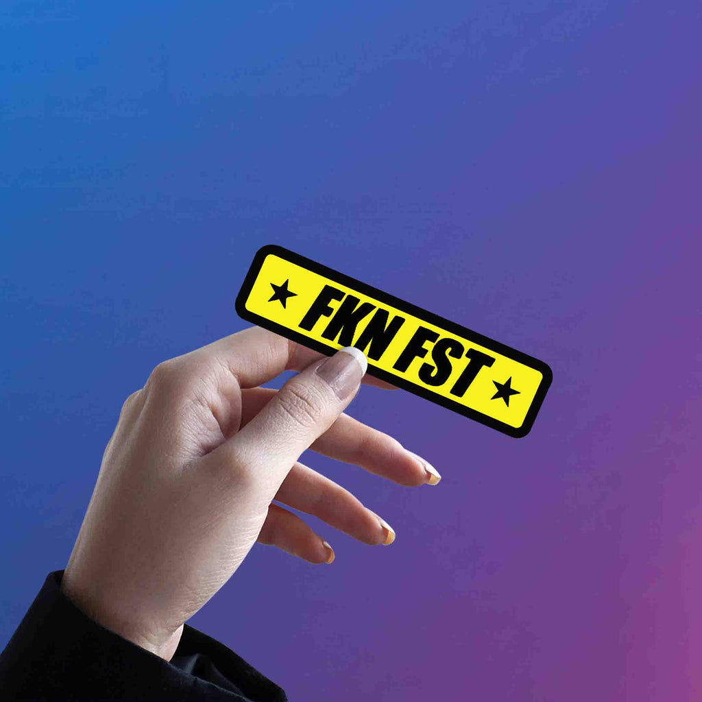 FKN FAST STICKER - stickyfunk premium stickers