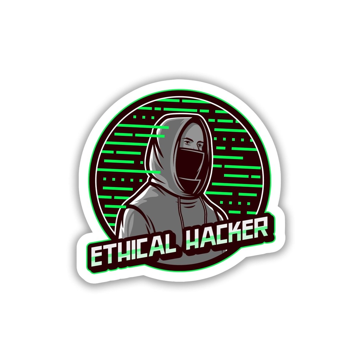 THE WHITE HAT GUARDIAN STICKER - stickyfunk premium stickers