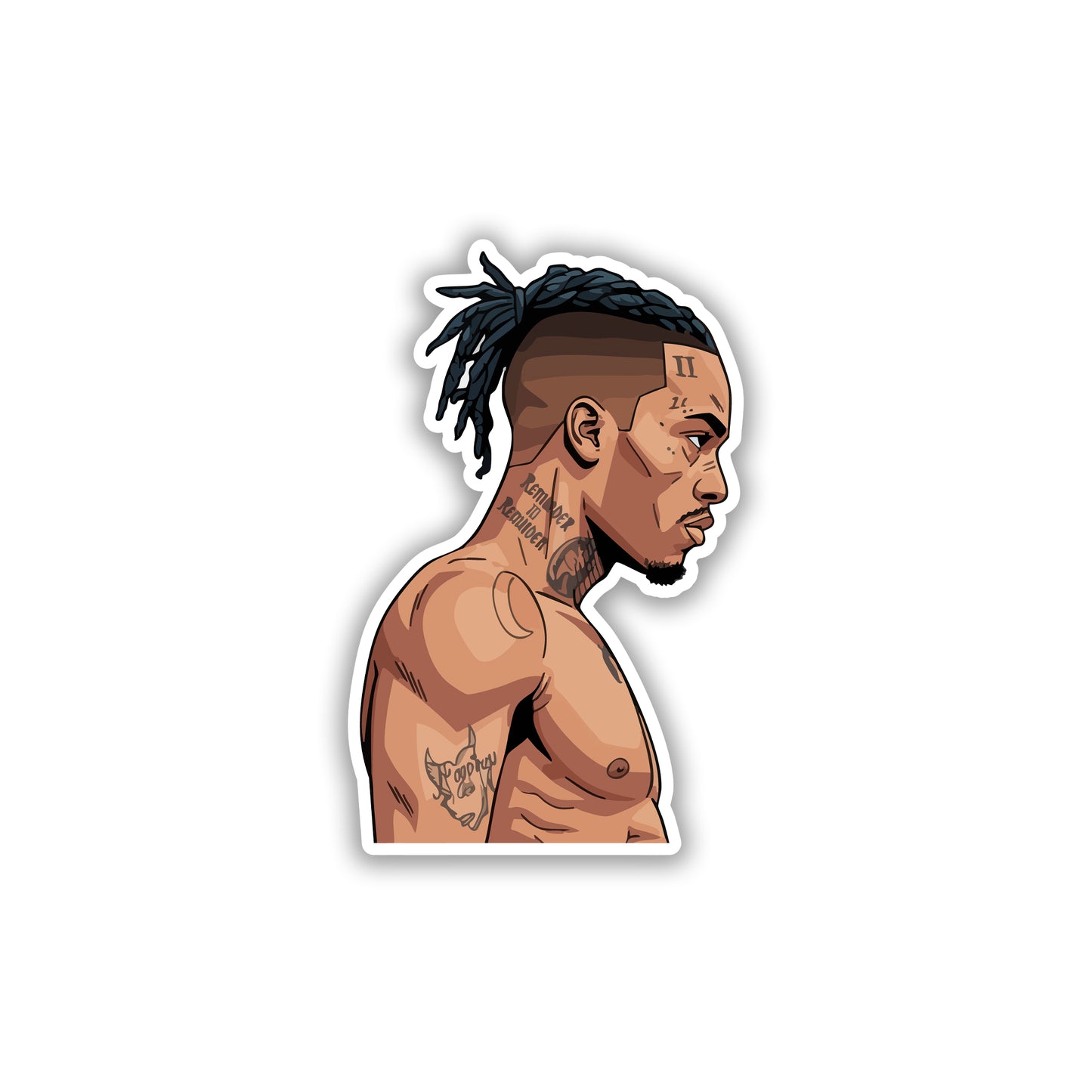 XXXTENTACION - INKED REFLECTION STICKER