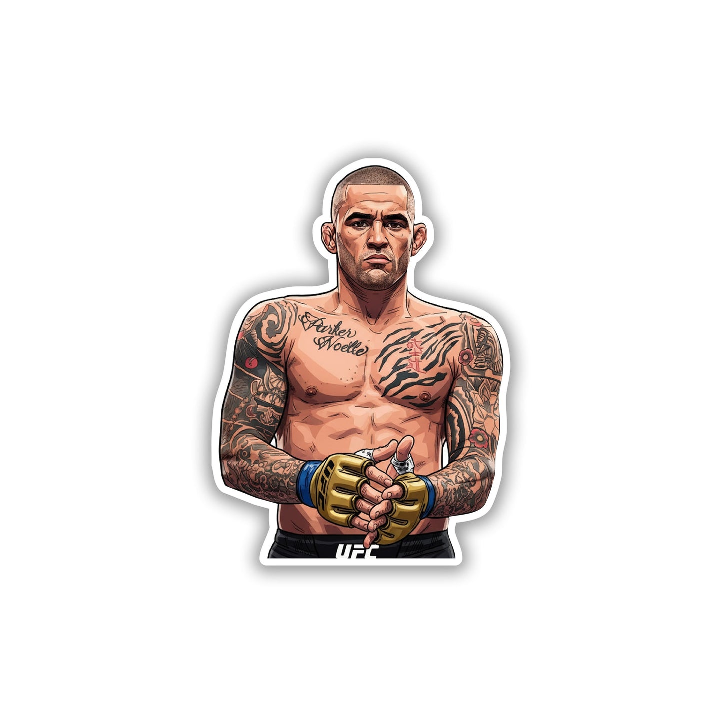DIAMOND RESOLVE - DUSTIN POIRIER STICKER