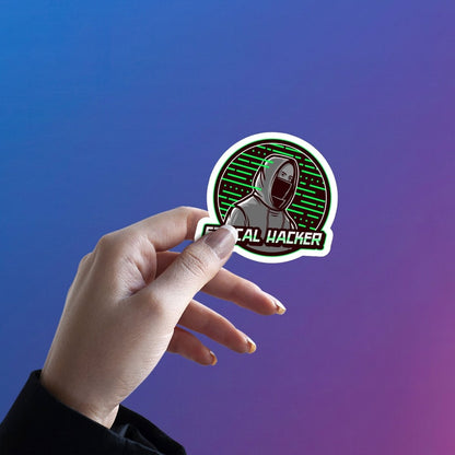 THE WHITE HAT GUARDIAN STICKER - stickyfunk premium stickers