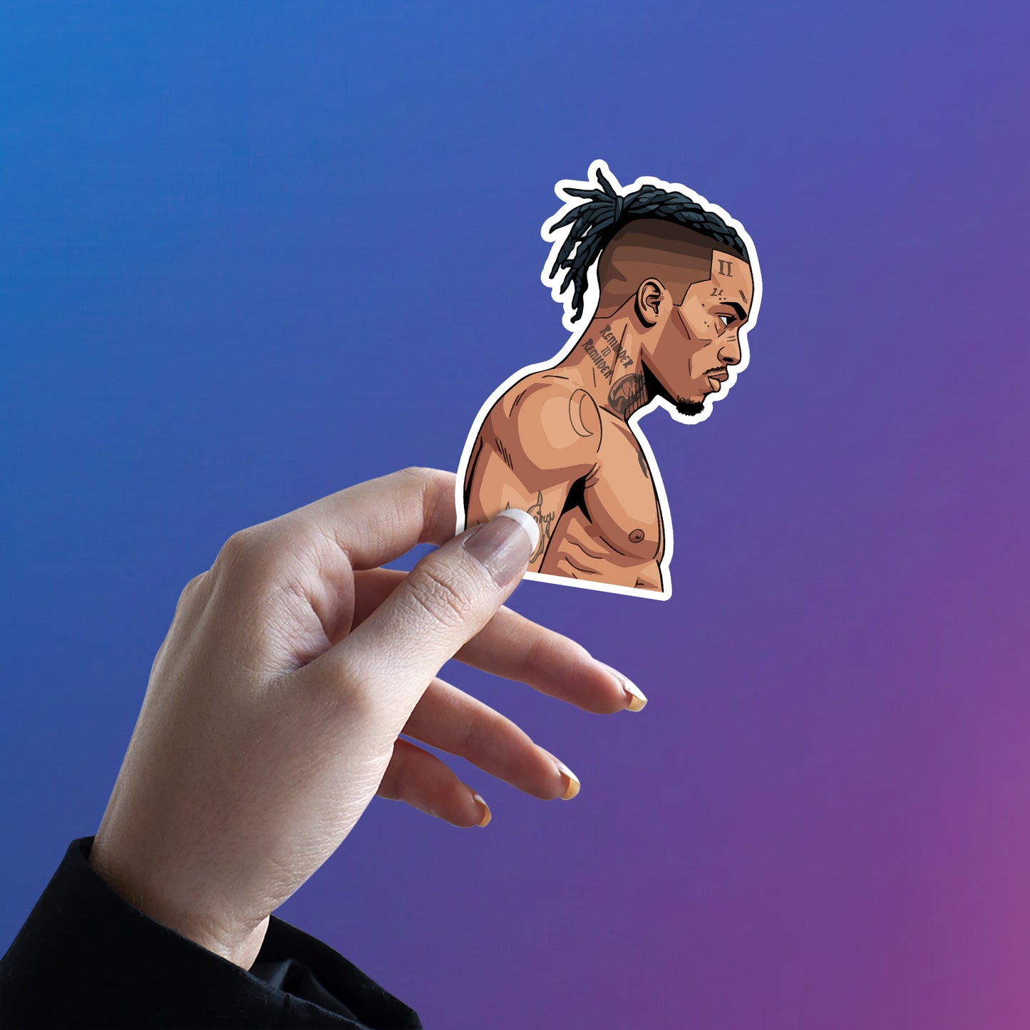 XXXTENTACION - INKED REFLECTION STICKER
