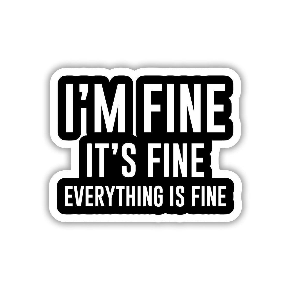 SARCASTIC POSITIVITY STICKER - stickyfunk premium stickers