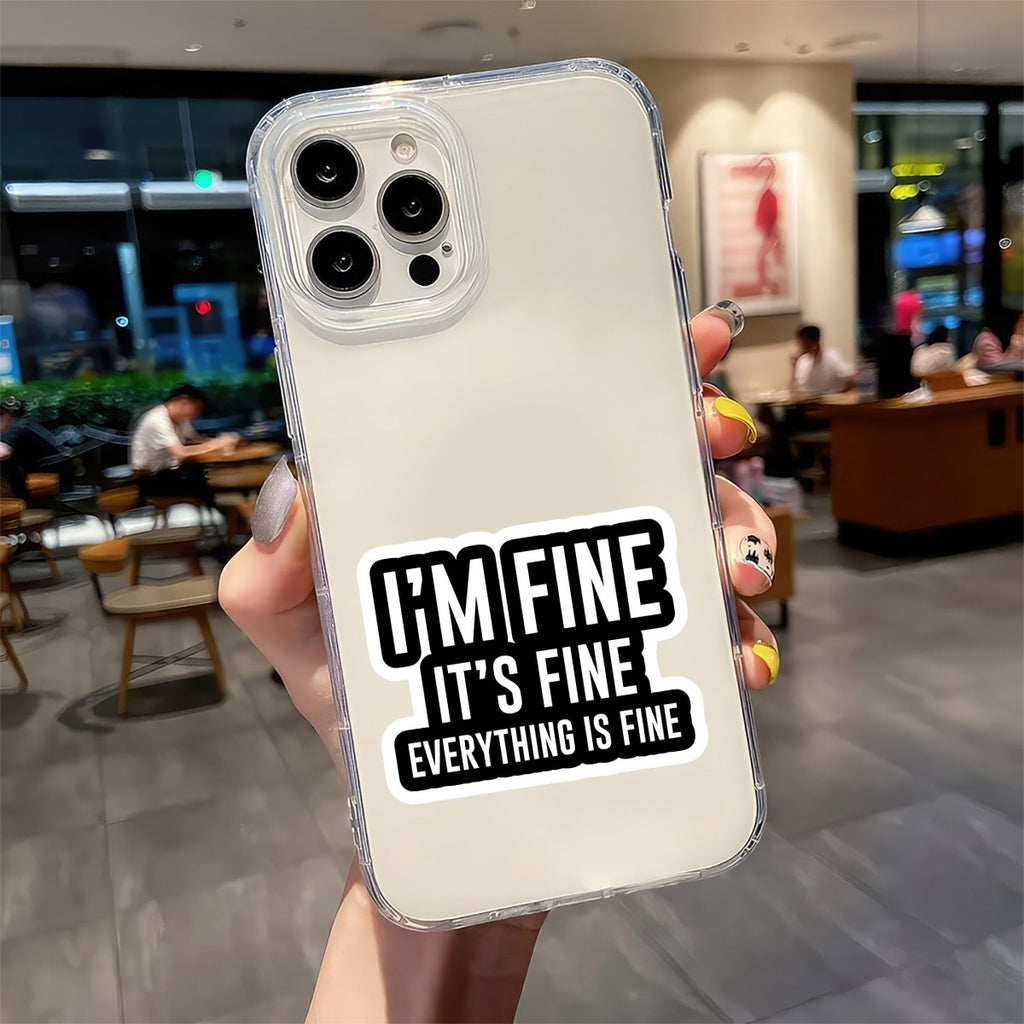 SARCASTIC POSITIVITY STICKER - stickyfunk premium stickers