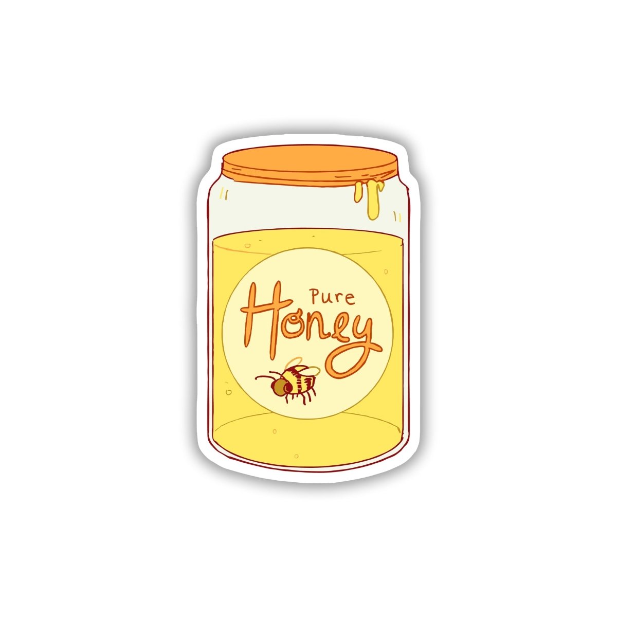BEE - LIEVE IT'S PURE SUGAR STICKER - stickyfunk premium stickers