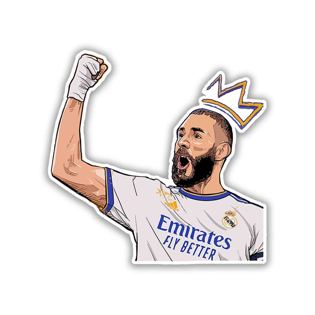 BENZEMA STICKER - 3 - stickyfunk premium stickers
