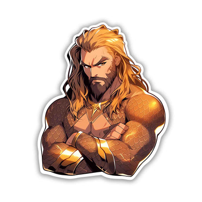 DC COMICS AESTHETIC AQUAMAN STICKER - stickyfunk premium stickers
