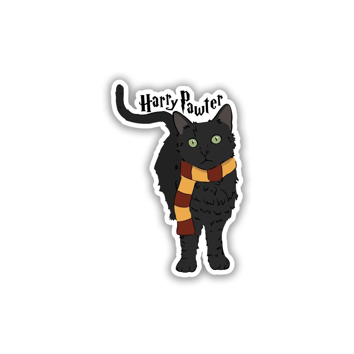 HARRY PAWTER - THE FELINE WIZARD - stickyfunk premium stickers