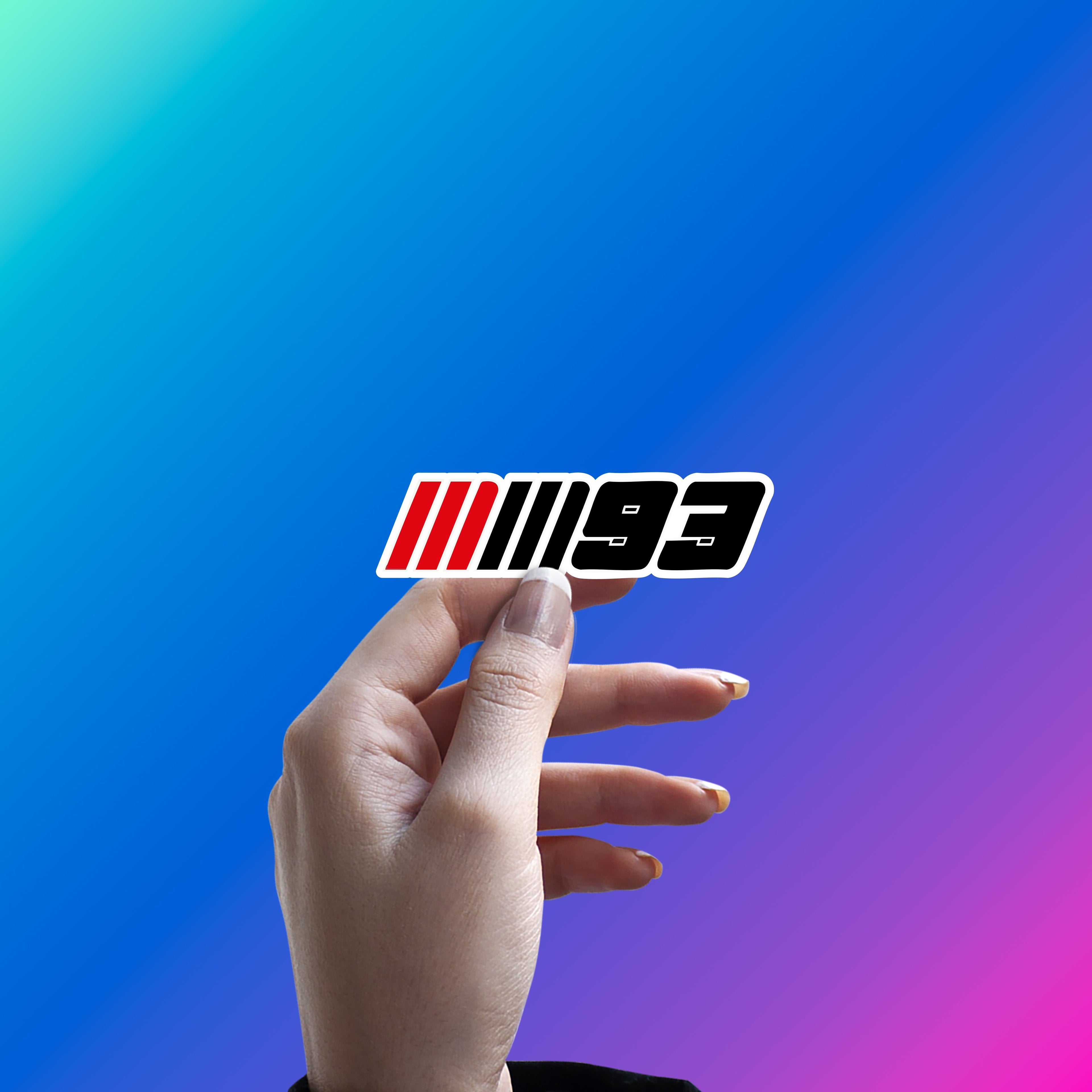 MARC MARQUEZ - OFFICIAL 93 BADGE STICKER