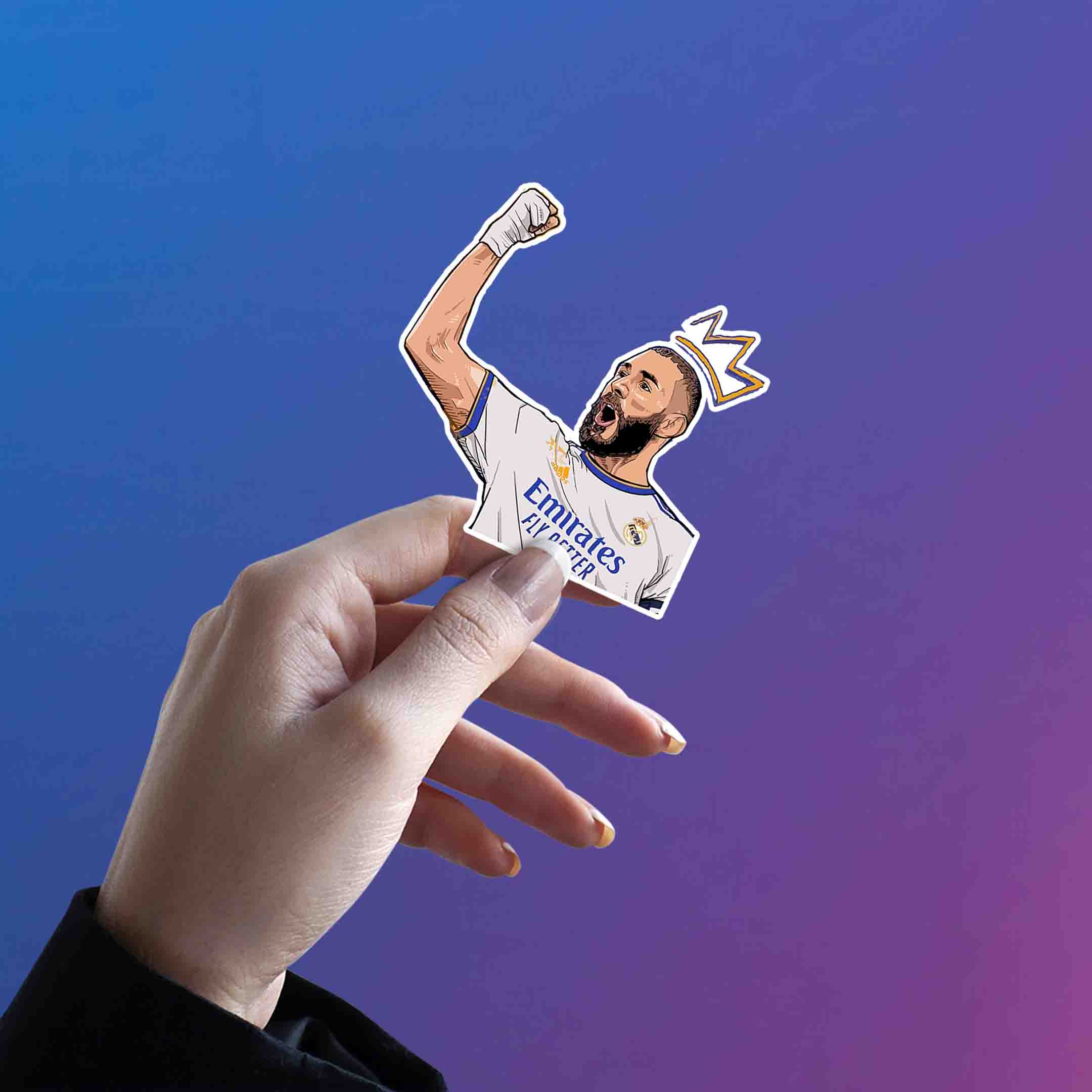 BENZEMA STICKER - 3 - stickyfunk premium stickers