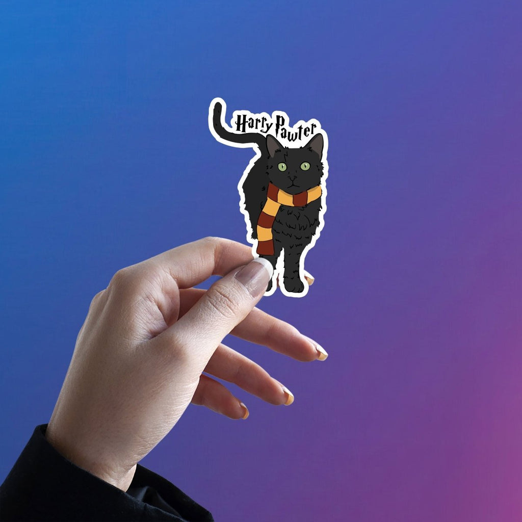 HARRY PAWTER - THE FELINE WIZARD - stickyfunk premium stickers