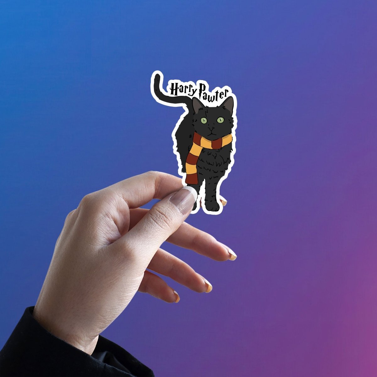 HARRY PAWTER - THE FELINE WIZARD - stickyfunk premium stickers