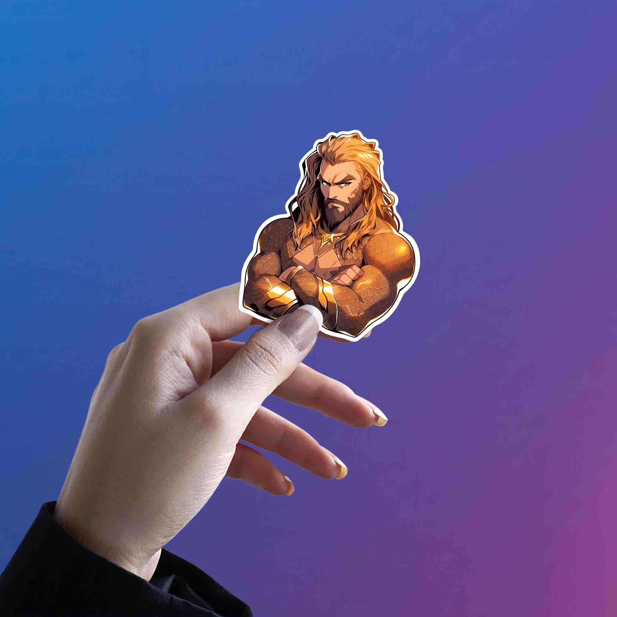 DC COMICS AESTHETIC AQUAMAN STICKER - stickyfunk premium stickers
