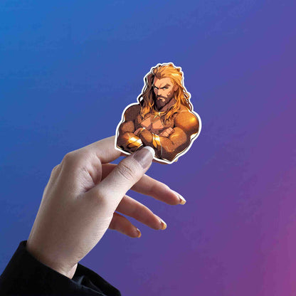 DC COMICS AESTHETIC AQUAMAN STICKER - stickyfunk premium stickers