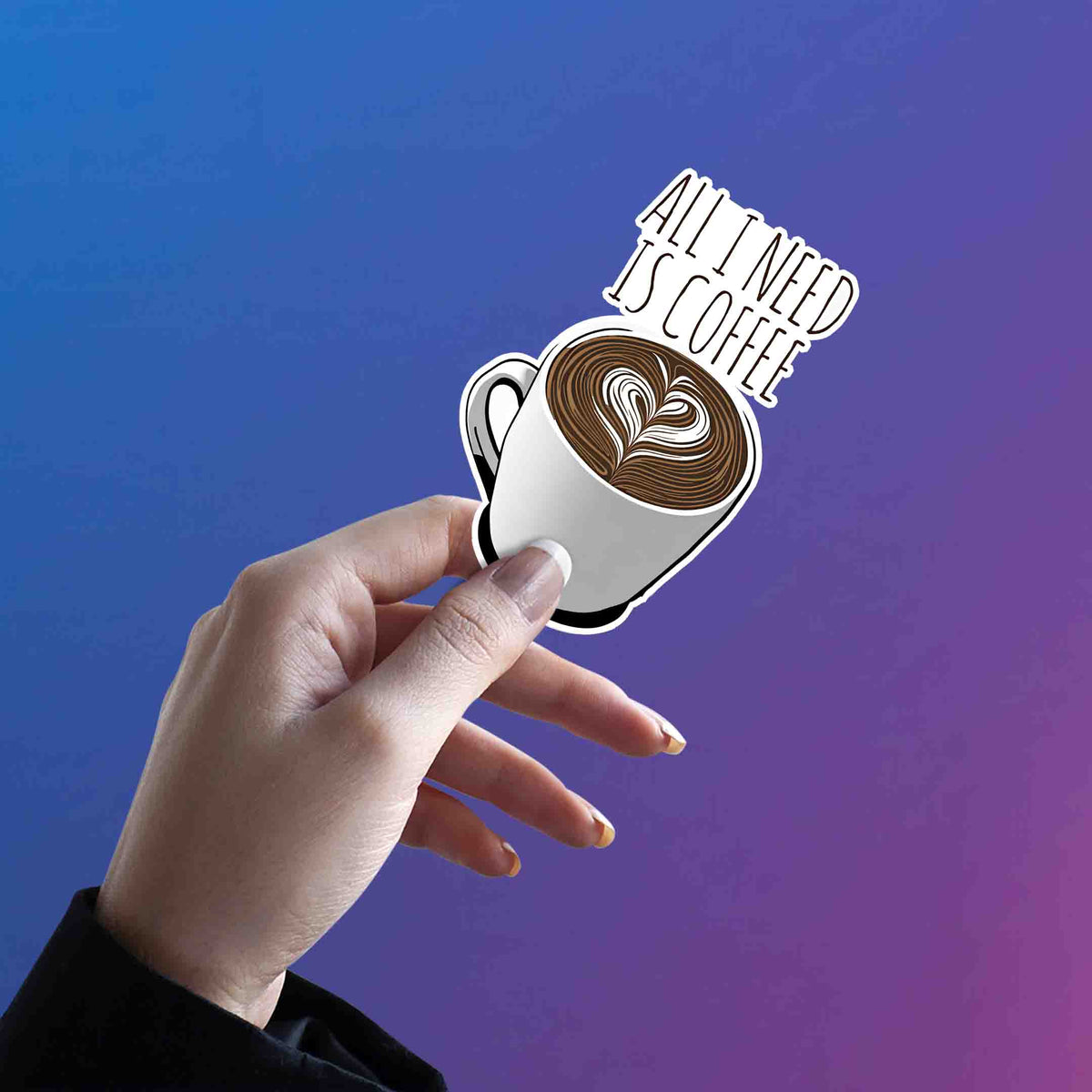 Powered By Coffee Sticker