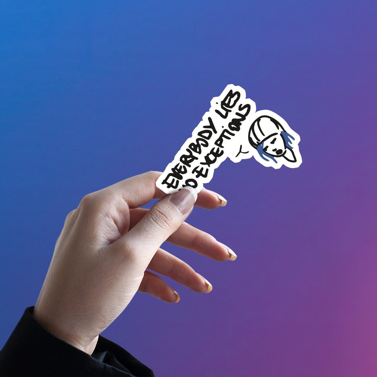 EVERYBODY LIES NO EXCEPTIONS - TRUTH BOMB STICKER - stickyfunk premium stickers