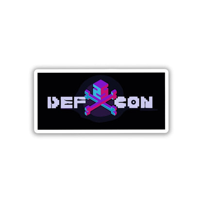 THE HACKER CON BADGE STICKER - stickyfunk premium stickers