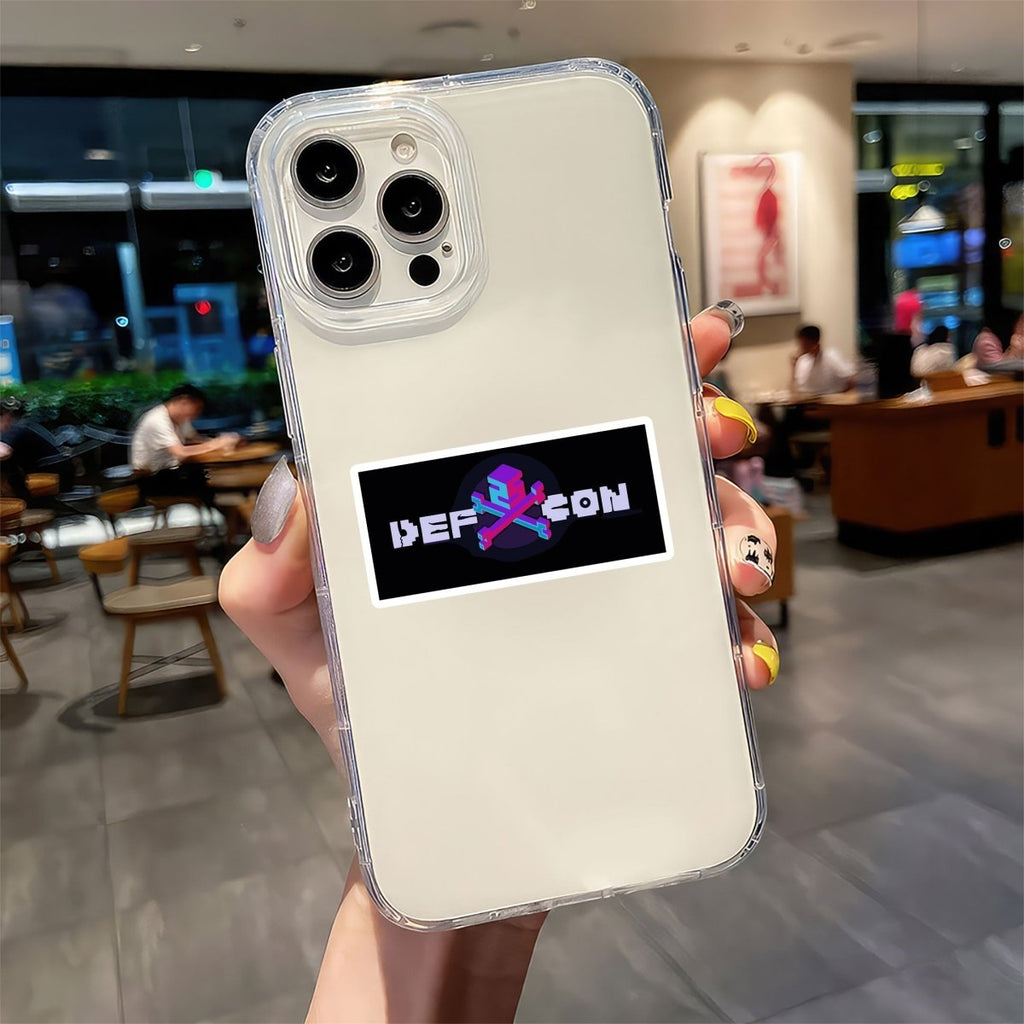 THE HACKER CON BADGE STICKER - stickyfunk premium stickers