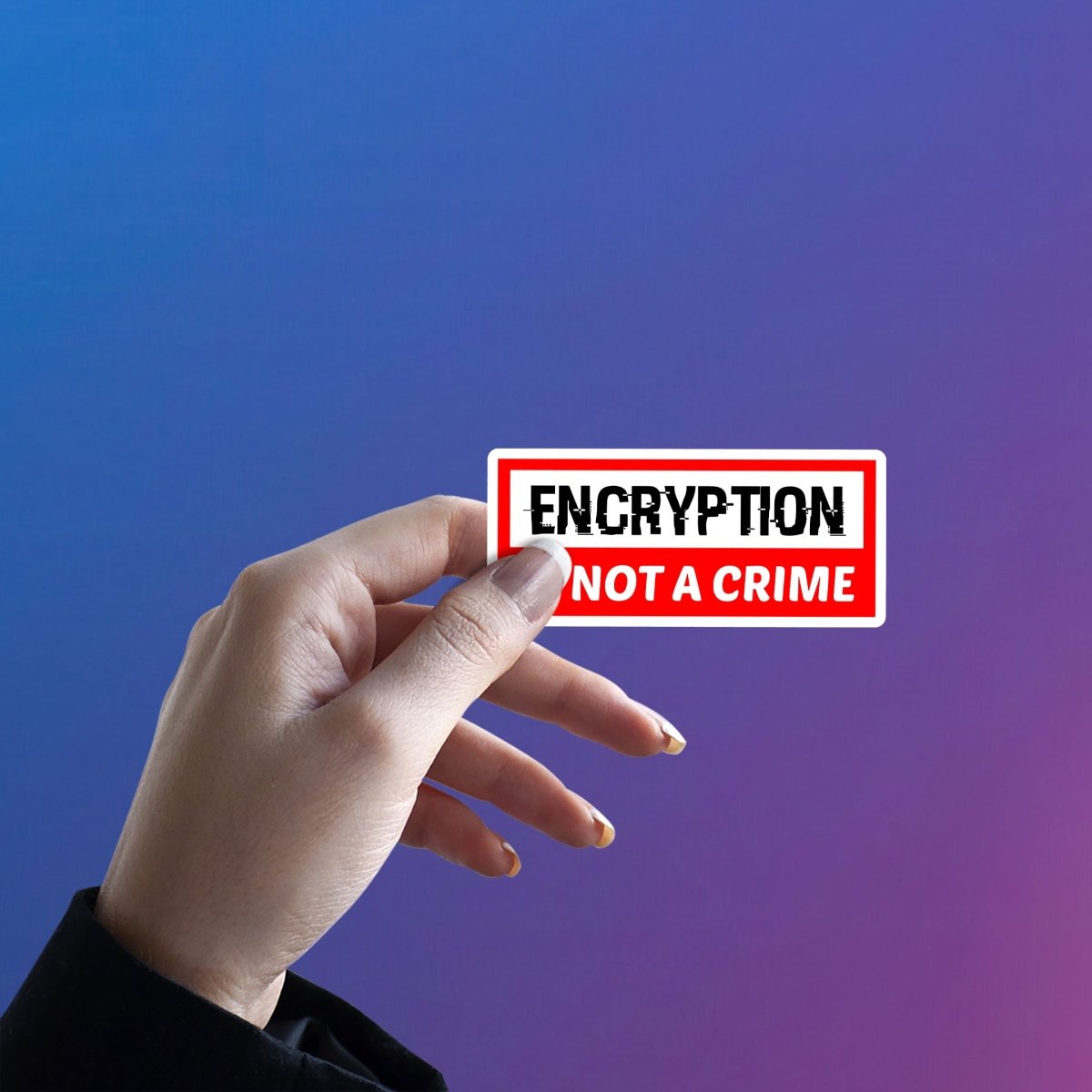 DIGITAL FREEDOM STATEMENT STICKER - stickyfunk premium stickers