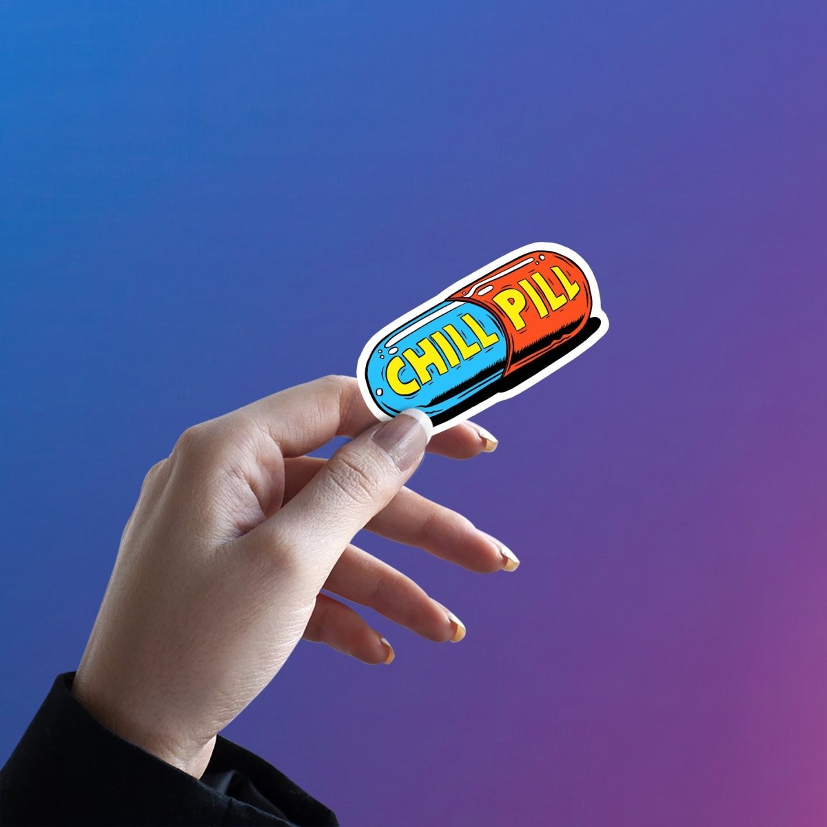 CHILL PILL LO, BAKLOL MAT BANO STICKER - stickyfunk premium stickers