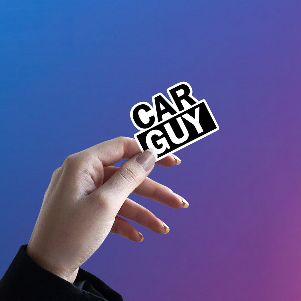 CAR GUY - ENGINE MEIN ATTITUDE STICKER - stickyfunk premium stickers