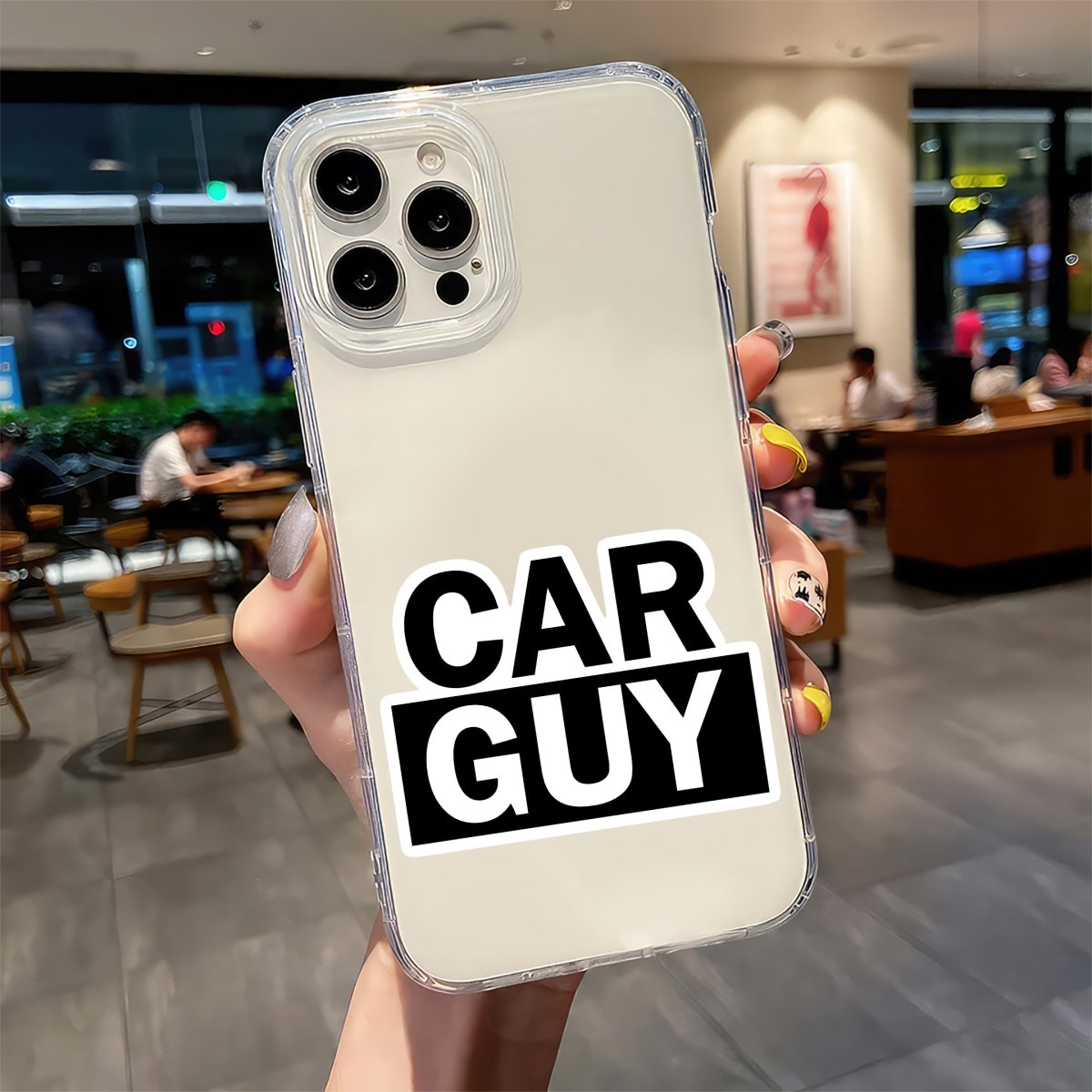 CAR GUY - ENGINE MEIN ATTITUDE STICKER - stickyfunk premium stickers