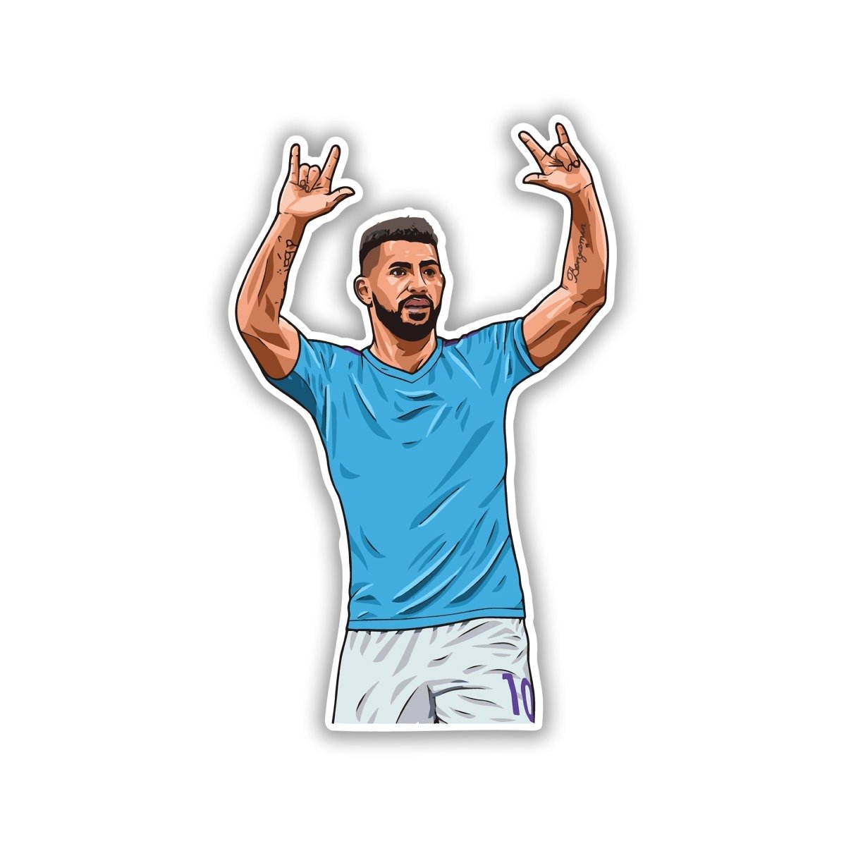 SERGIO AGUERO |MANCITY STICKER - 1 - stickyfunk premium stickers