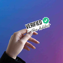 Verified Coffee Addict Badge Sticker