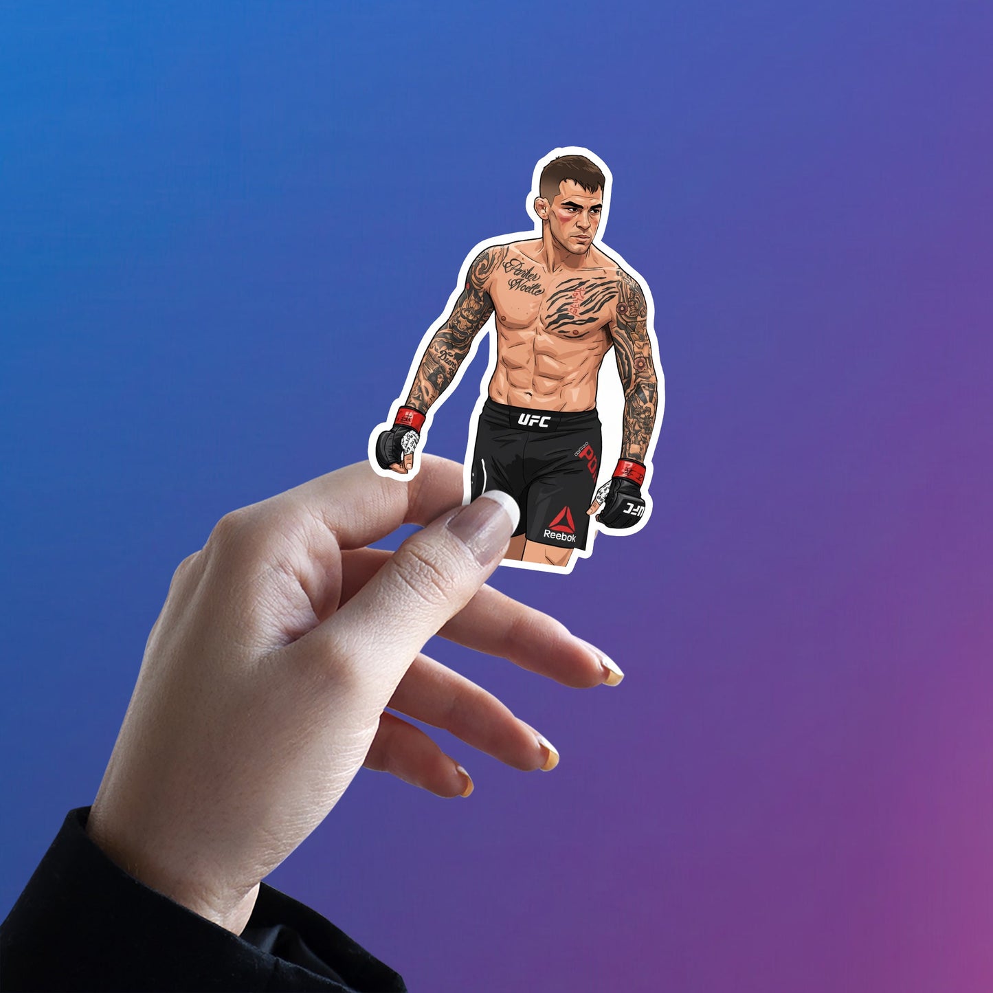 HEART OF A DIAMOND - DUSTIN POIRIER STICKER