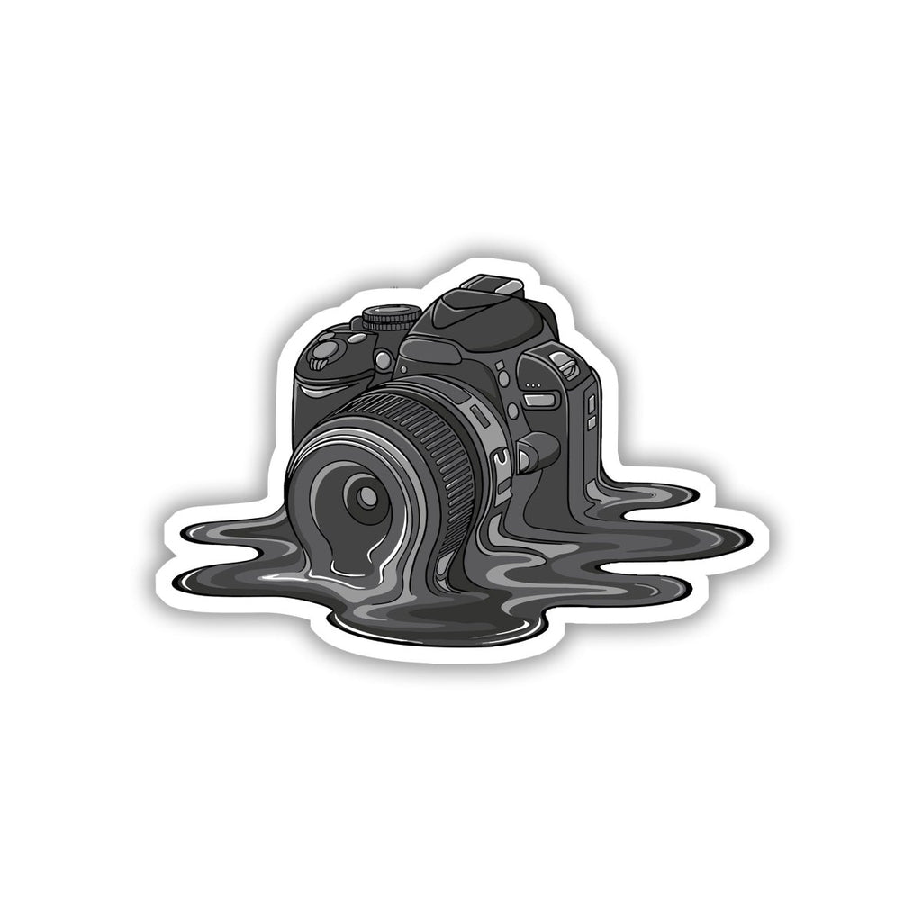 CAMERA MELT HOGAYA, SHOT CUTE HAI STICKER - stickyfunk premium stickers