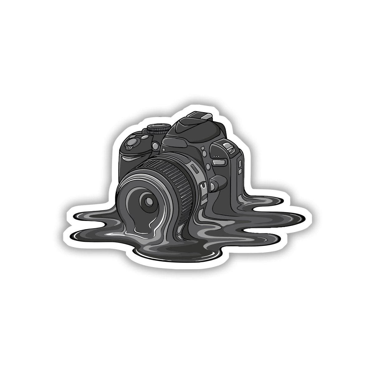 CAMERA MELT HOGAYA, SHOT CUTE HAI STICKER - stickyfunk premium stickers