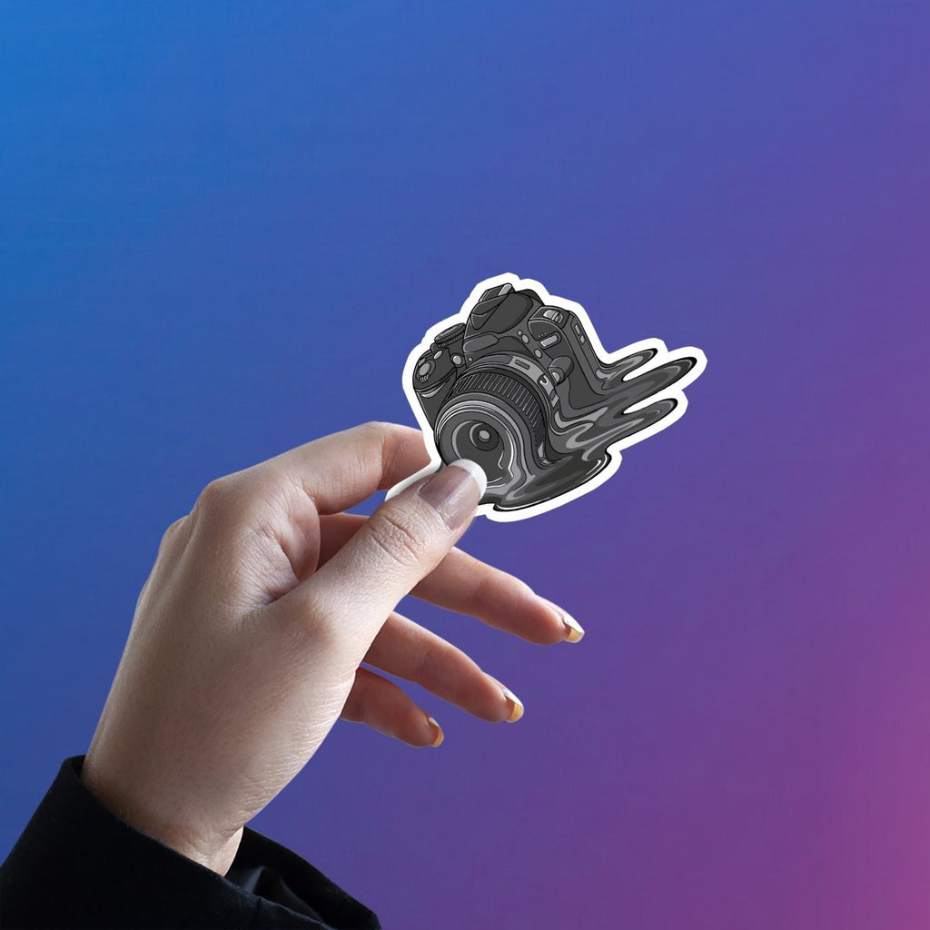 CAMERA MELT HOGAYA, SHOT CUTE HAI STICKER - stickyfunk premium stickers