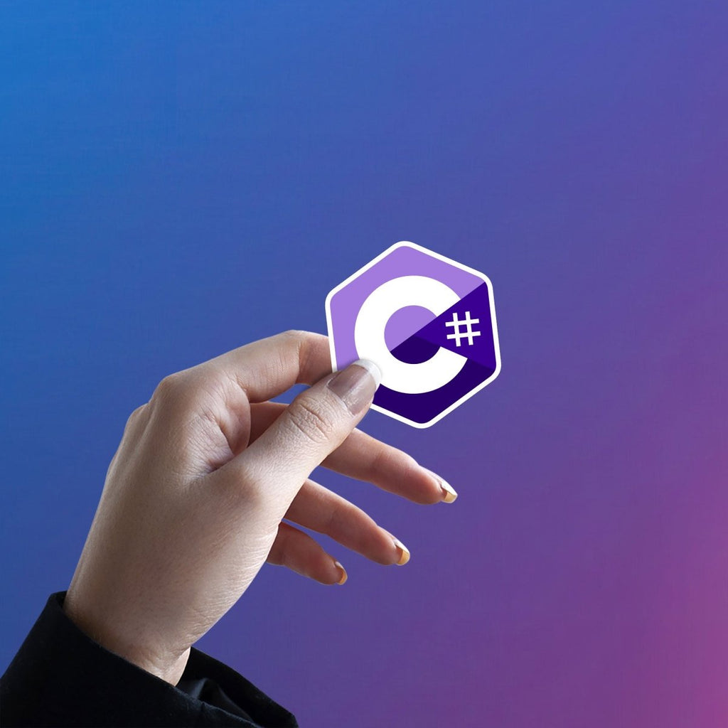 THE .NET DEVELOPER'S BADGE STICKER - stickyfunk premium stickers