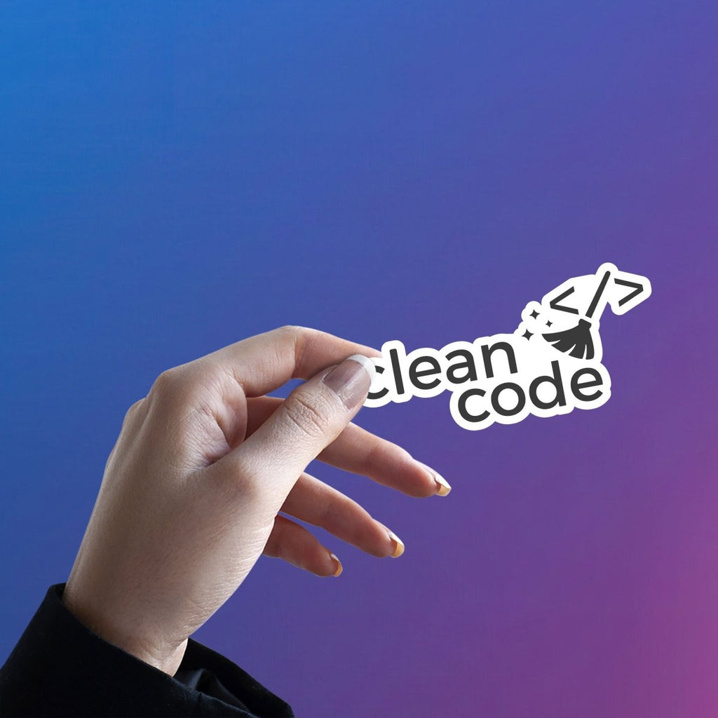 THE TIDY CODE BADGE STICKER - stickyfunk premium stickers